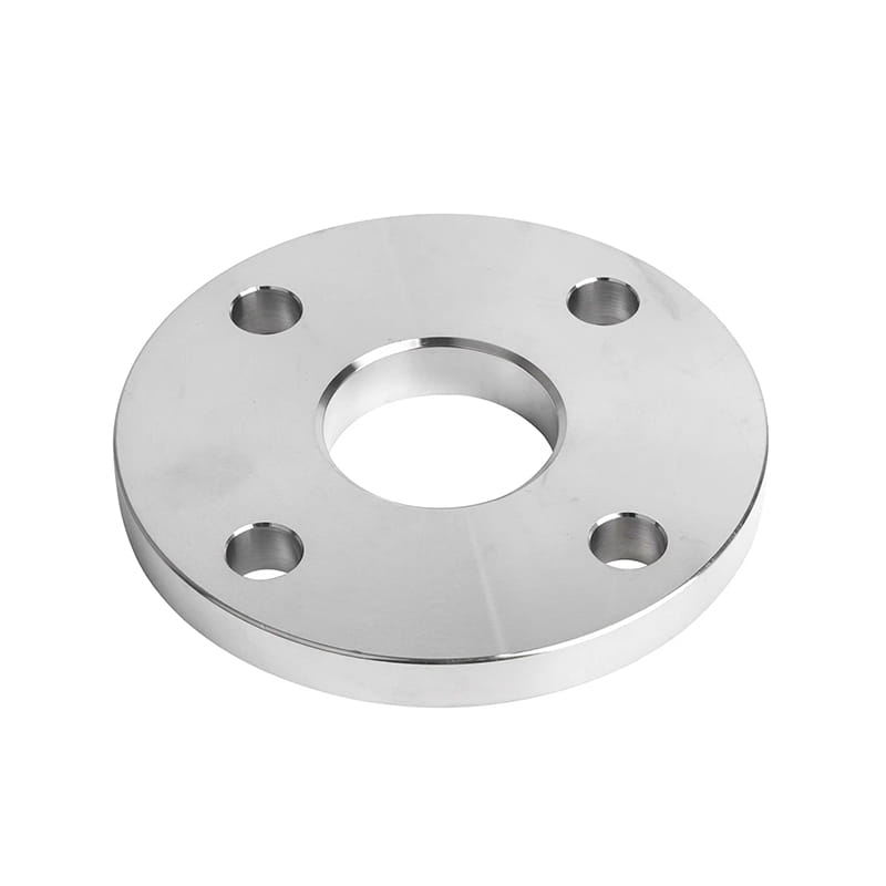 Brida de placa de acero al carbono con agujeros de perno alrededor de sus alrededores