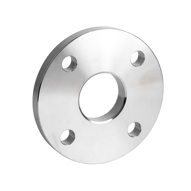 Brida de placa de acero al carbono con agujeros de perno alrededor de sus alrededores