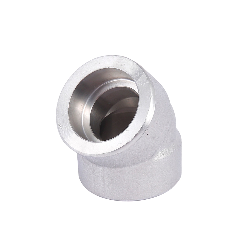 45 ° Codo de soldadura de zócalo Forjes de tubería de acero inoxidable forjado