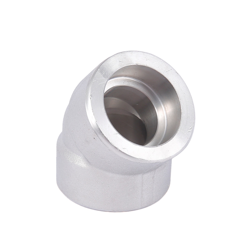 45 ° Codo de soldadura de zócalo Forjes de tubería de acero inoxidable forjado