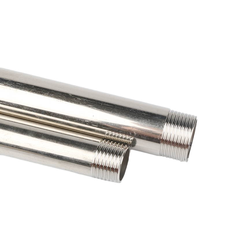 Acero inoxidable SCH 40 Pezones roscados con rostro roscado Ambos extremos