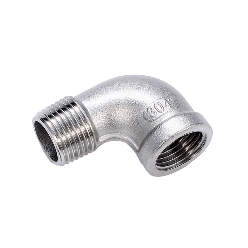 304 accesorios de acero inoxidable de acero inoxidable 90 ° Codo accesorios para tuberías roscadas