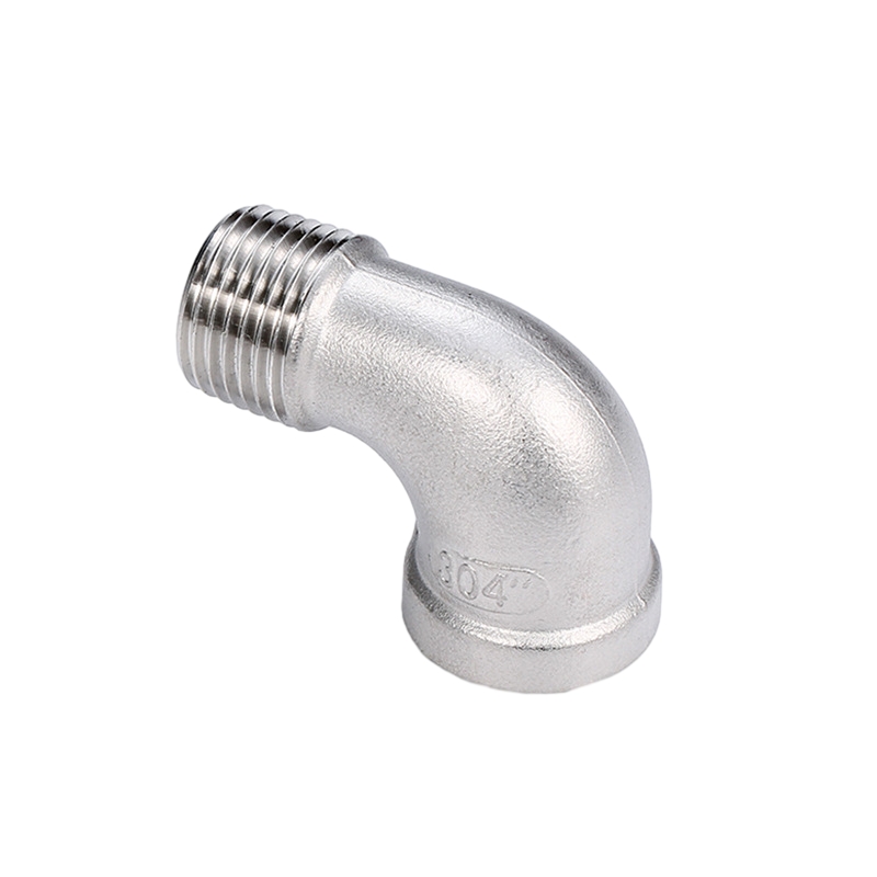 304 accesorios de acero inoxidable de acero inoxidable 90 ° Codo accesorios para tuberías roscadas