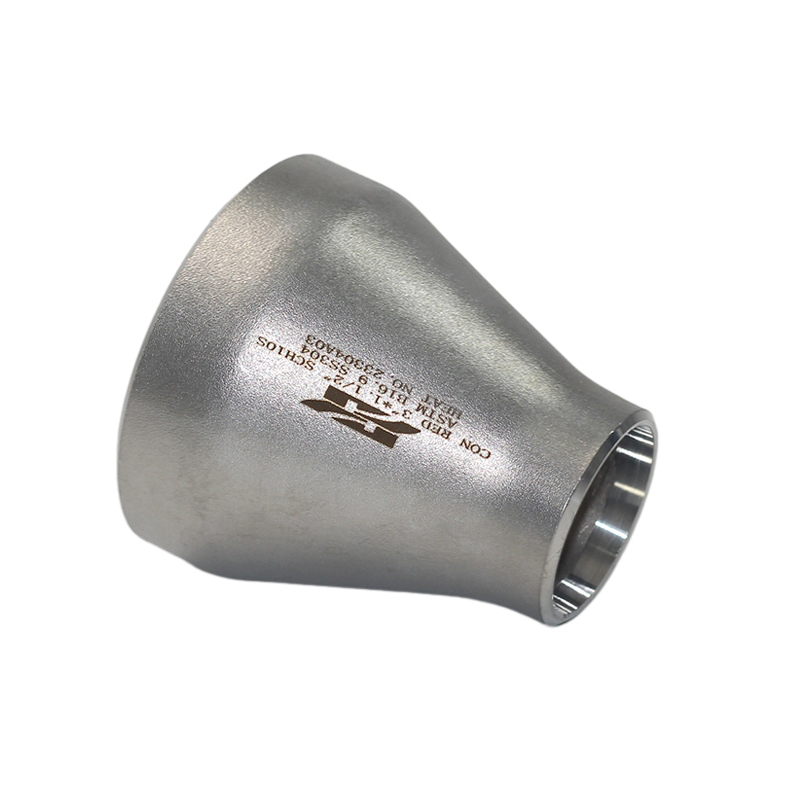 Soldable de pared gruesa 304 Tubo de acero inoxidable Reductores concéntricos accesorios