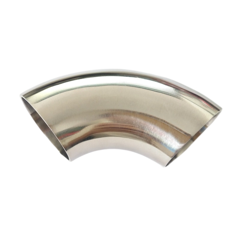 Soldadura con tope de acero inoxidable cepillado 90 ° Radio corto (SR) doblaciones de tubo