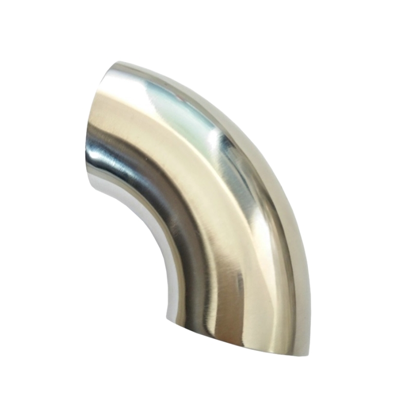 Soldadura con tope de acero inoxidable cepillado 90 ° Radio corto (SR) doblaciones de tubo