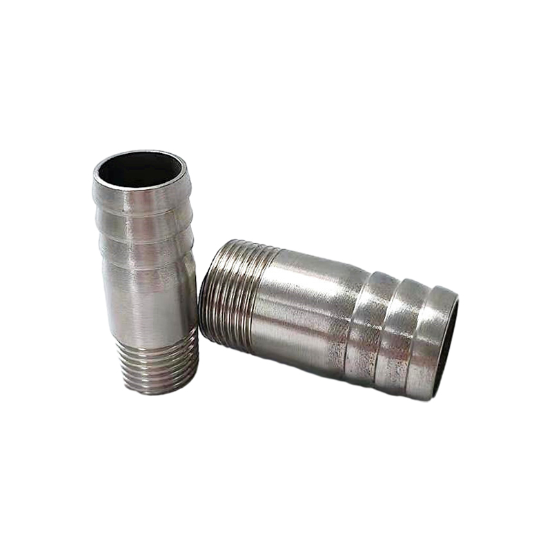 Ajuste de conector de barbas de doble manguera 316 Estilo de acero recto de acero inoxidable