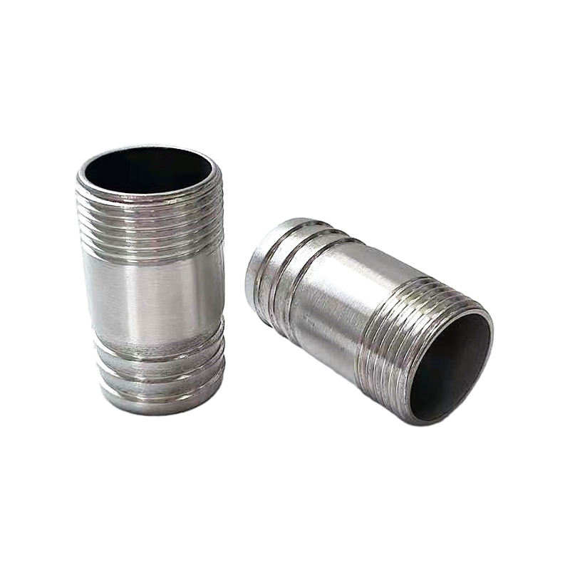Ajuste de conector de barbas de doble manguera 316 Estilo de acero recto de acero inoxidable