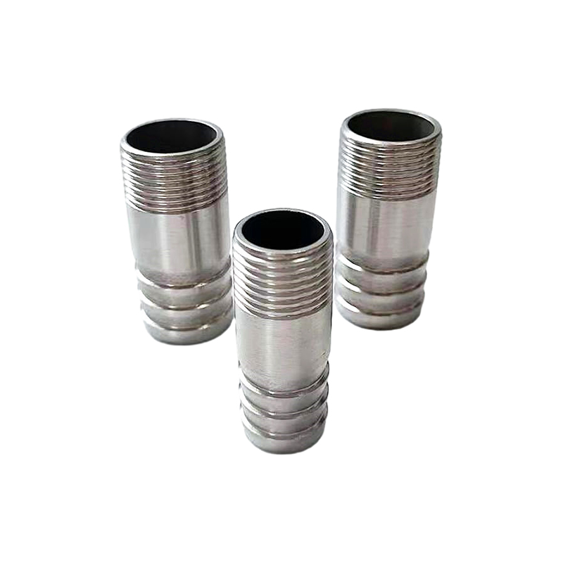 Ajuste de conector de barbas de doble manguera 316 Estilo de acero recto de acero inoxidable