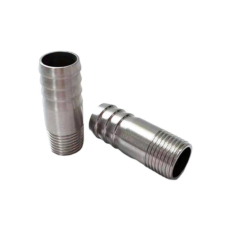 Ajuste de conector de barbas de doble manguera 316 Estilo de acero recto de acero inoxidable