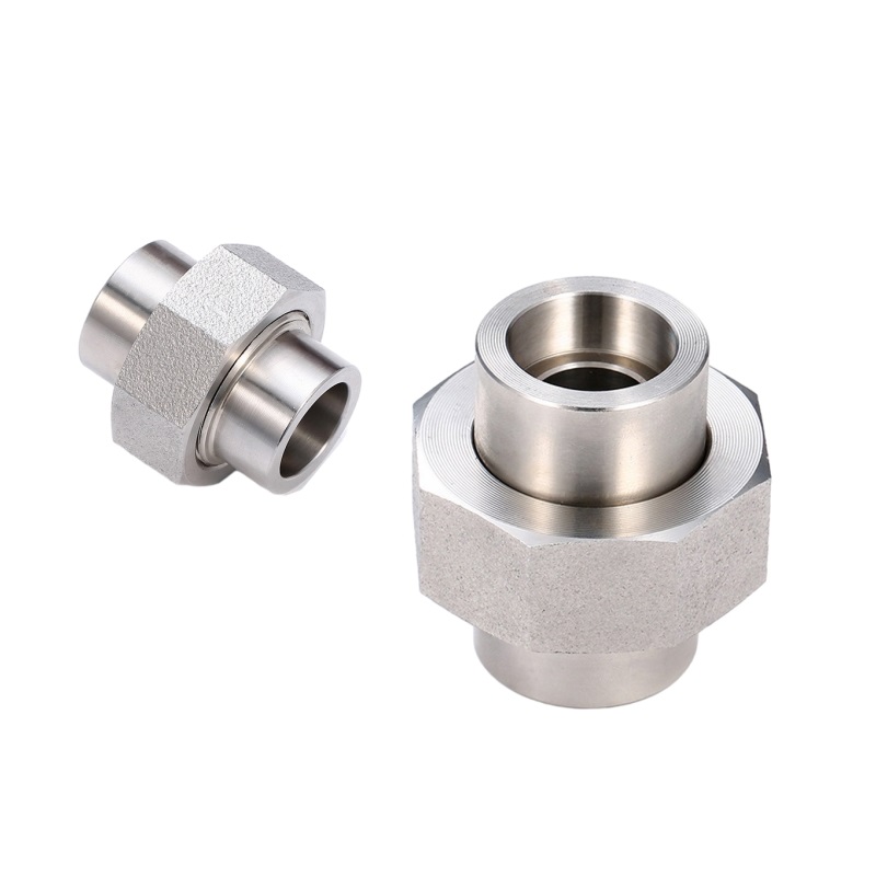 Unión de acero inoxidable de baja presión con accesorios de tubería roscada NPT