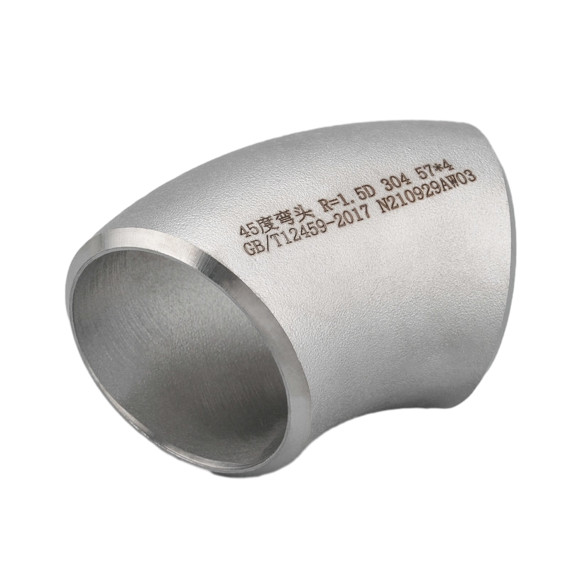 Acero inoxidable de acero inoxidable 45 ° Los accesorios de tubo de codo soldado redirigen su tubería