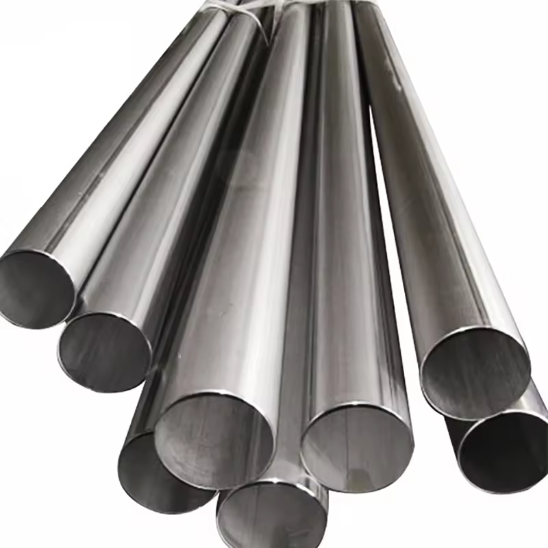 Tubo redondo de acero inoxidable ornamental pulido de pared delgada 316