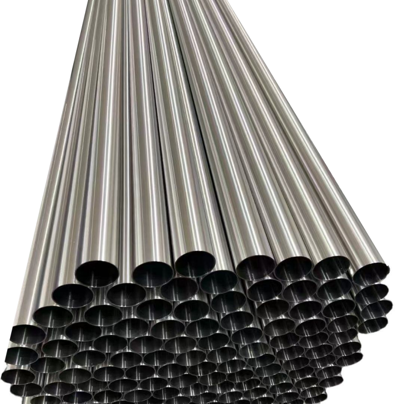 Tipada redonda de acero inoxidable de soldadura brillante de pared delgada para gas