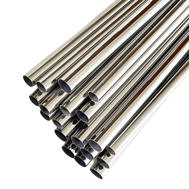 Tipada redonda de acero inoxidable de soldadura brillante de pared delgada para gas